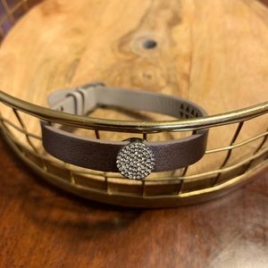 KEEP Collective Stella and Dot Leather Band/Charm